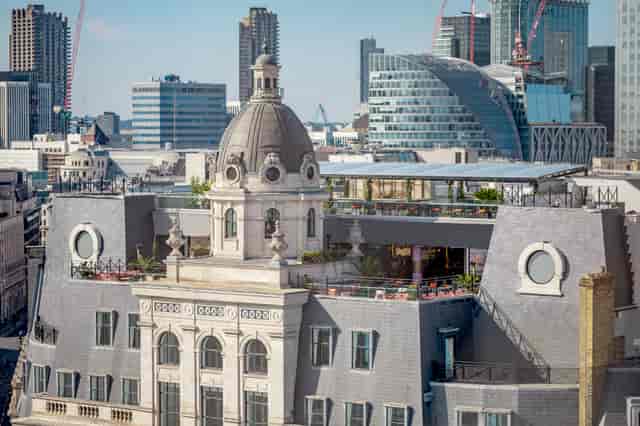Wagtail rooftop event, city views, corporate, social