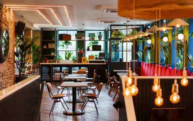 Modern Power Plant venue in Selina UK, ideal for networking and casual meetings.
