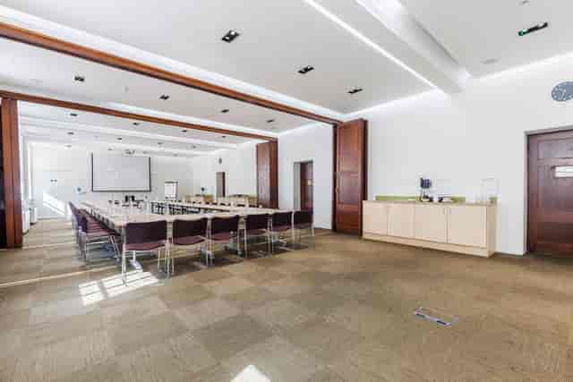 Waldo Williams Suite meeting room with chairs, ideal for professional events and presentations.