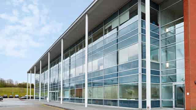 Modern glass-fronted venue for conferences and corporate events in Catalyst House.