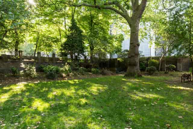 Sunken Gardens at University of London, lush venue for events and gatherings.
