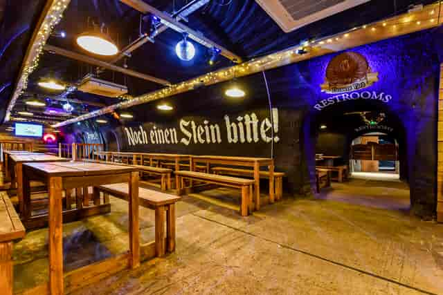 Bermondsey Bierkeller at London Bridge, rustic venue for casual gatherings and events.