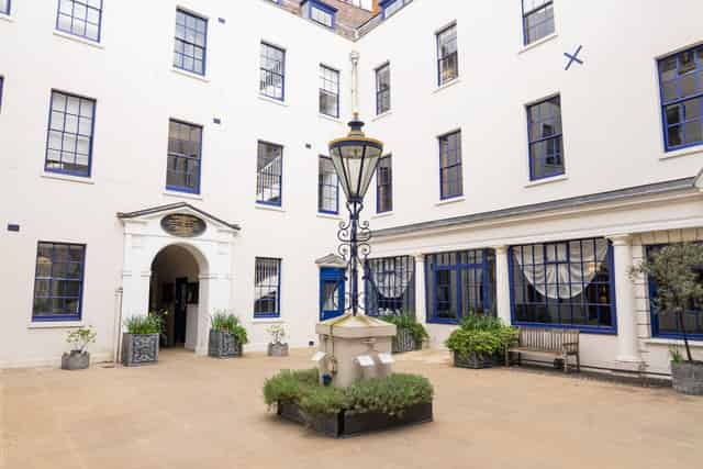 Courtyard and Champagne Bar