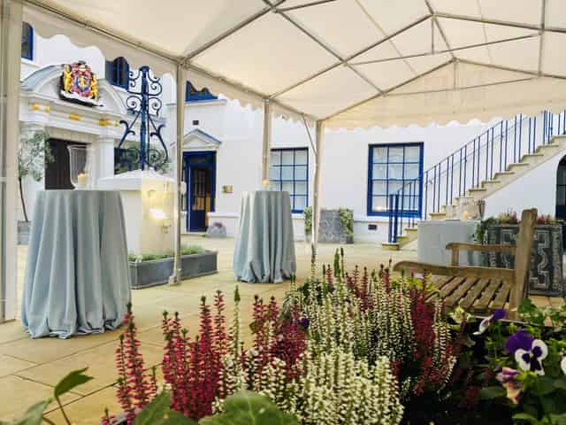 Courtyard and Champagne Bar