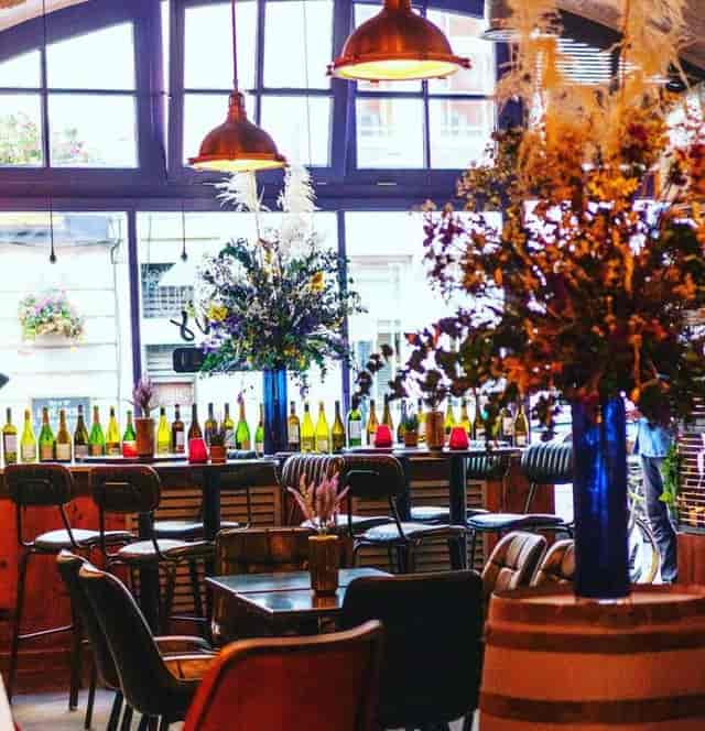 Stylish venue at Cecilia's Wine House, ideal for networking events and social gatherings.