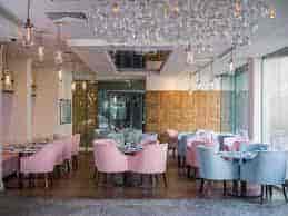 VIP dining area at 28-50 Oxford Circus, ideal for upscale events and corporate gatherings.