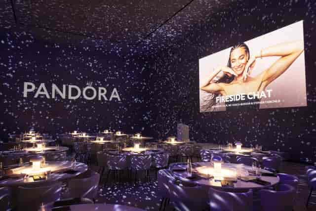 Frameless gala projection mapping product launch
