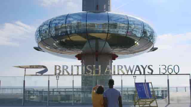 Brighton i360 venue with panoramic views, ideal for corporate events and celebrations.