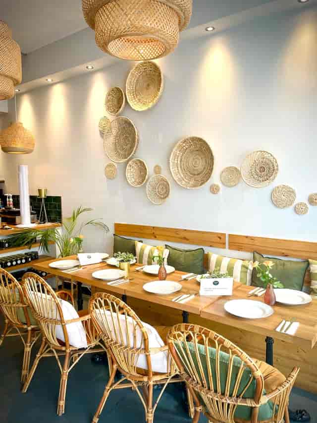 Elegant dining space at The Luxury Picnic Cafe for intimate gatherings and networking events.