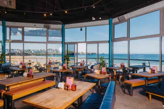 Full Venue Hire at The Fistral Stable with ocean views for meetings and gatherings.