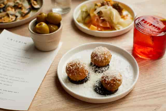 Gourmet bites at Crispin Pavilion, perfect for networking events and gatherings.