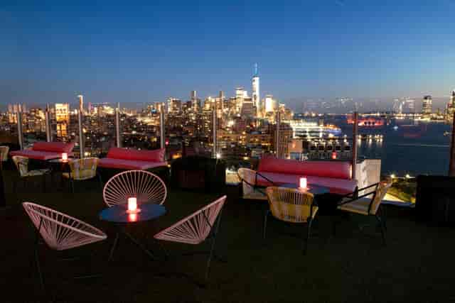 Rooftop venue at The Standard with skyline view, perfect for upscale events and gatherings.