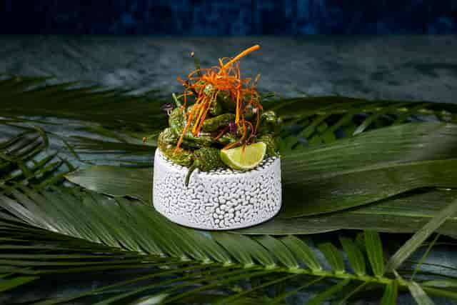 Gourmet dish at Amaru Lounge & Bar, perfect for upscale events and outdoor gatherings.
