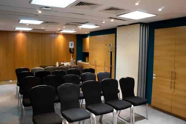 Training Suite at 1 Wimpole Street, organized meeting room for workshops and gatherings.