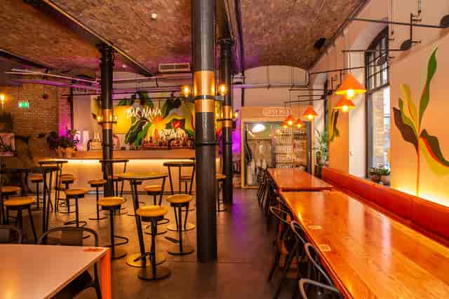 Vibrant Bar Nana in Seven Dials Market, ideal for networking events and gatherings.