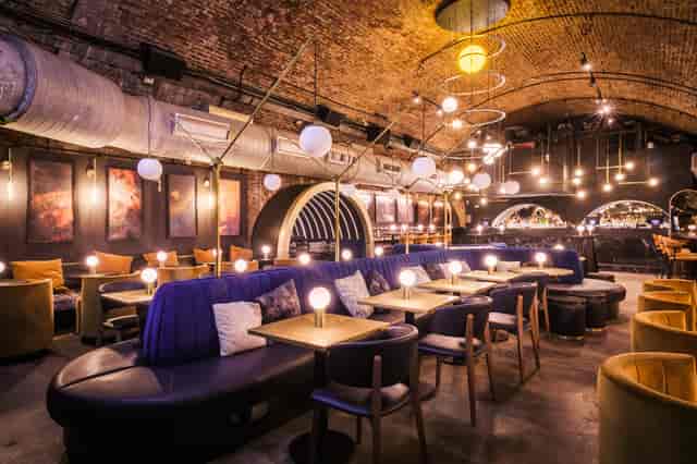 Stylish Cosmos venue in Shoreditch with cozy seating for intimate gatherings and events.