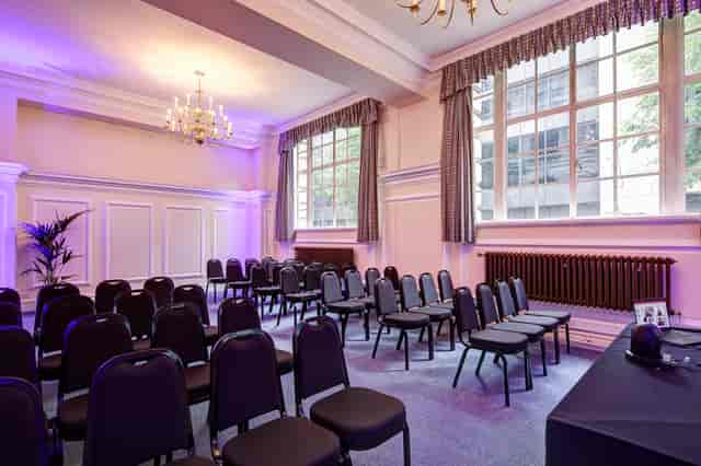 Dinsdale Young in Central Hall Westminster, elegant meeting room for events and workshops.