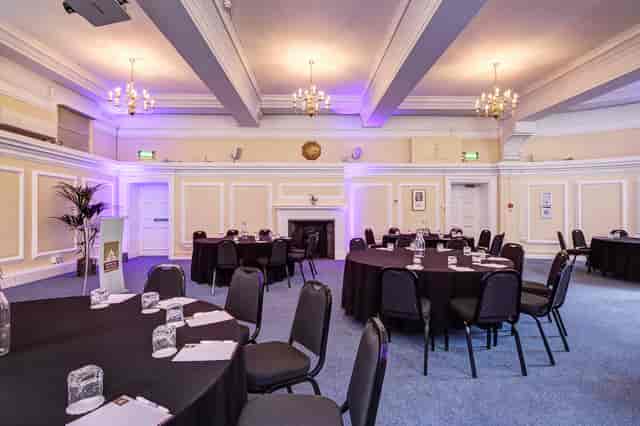 George Thomas in elegant Central Hall Westminster, perfect for corporate events and banquets.