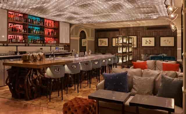 Stylish bar at Great Scotland Yard Hotel, ideal for cocktail receptions and networking events.