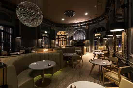 Sophisticated dining venue with elegant decor for upscale events and gatherings.