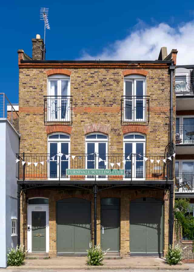 Furnivall Club Room with brick facade, perfect for intimate gatherings and events.