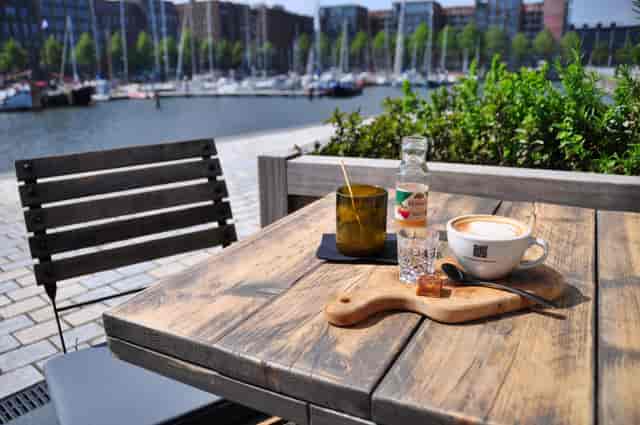 Amsterdam, lounge waterside terrace
