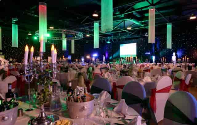 Elegant banquet hall at New Dock Hall, ideal for gala and corporate events.