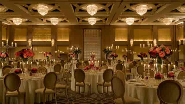 Elegant Kingdom Ballroom at Four Seasons Riyadh, perfect for weddings and corporate galas.