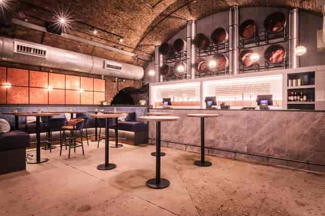 Stylish industrial-chic bar in Shoreditch, perfect for networking events and cocktail receptions.
