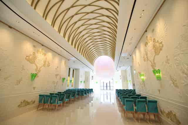 Grand Ballroom at Mandarin Oriental Tokyo, elegant space for weddings and corporate events.