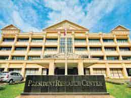 Conference venue at President University with impressive façade for corporate events.