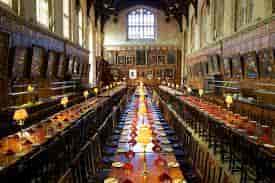 Elegant dining hall at President University, ideal for corporate events and banquets.