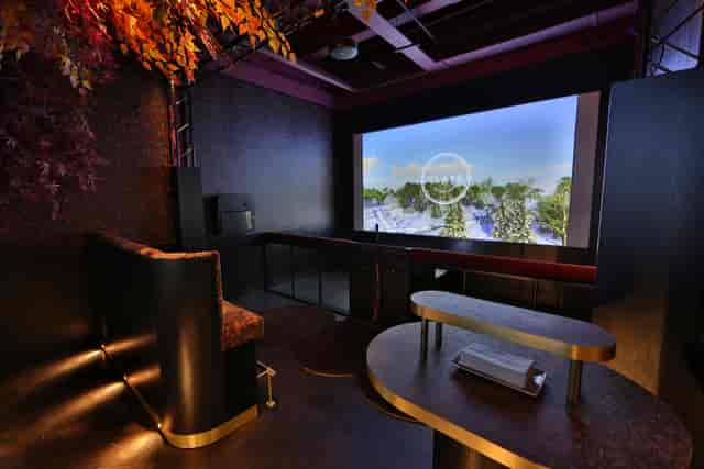 Private Shooting Room at Clays Canary Wharf, modern space for meetings and events.