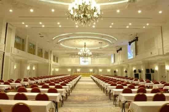 Premium Ballroom at Rixos Almaty, elegant event hall for conferences and banquets.