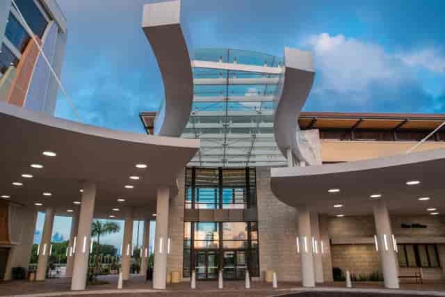 Grand Ballroom at Palm Beach County Convention Centre, modern venue for conferences and gatherings.