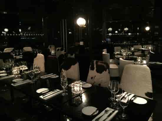 Private dining room at The O2, elegant decor for upscale events and corporate dinners.