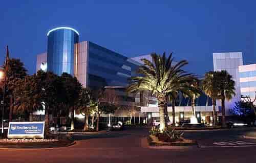Modern corporate building at Southern Sun Hotel, ideal for events and meetings.