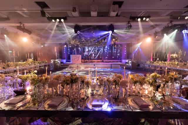 Elegant ballroom at Nobu Hotel Portman Square, ideal for weddings and galas.
