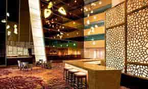 Modern event space at The Westin New York, ideal for networking and cocktail receptions.