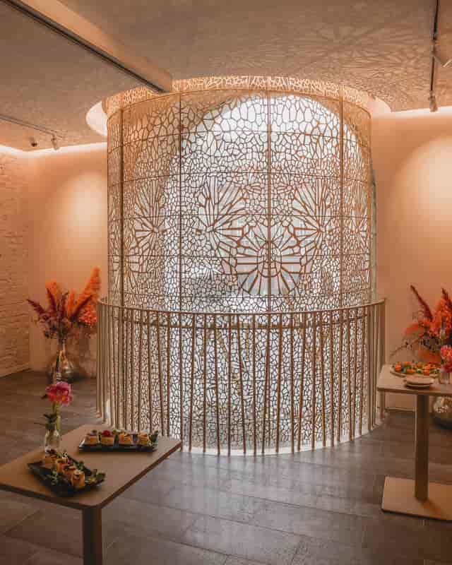 "Elegant Sunrise Studio at Vita Boutique Fitness, perfect for upscale events and gatherings."