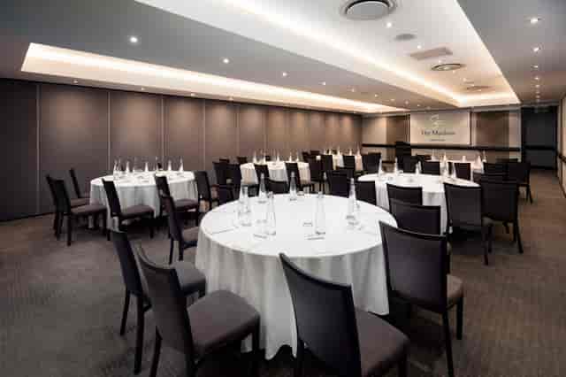 Optima Ballroom at The Maslow Sandton, modern meeting room for corporate events.