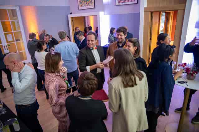 Wohl Gallery networking reception, elegant, business event