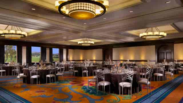 Poinsettia Ballroom at Omni La Costa Resort, elegant event space for corporate gatherings.