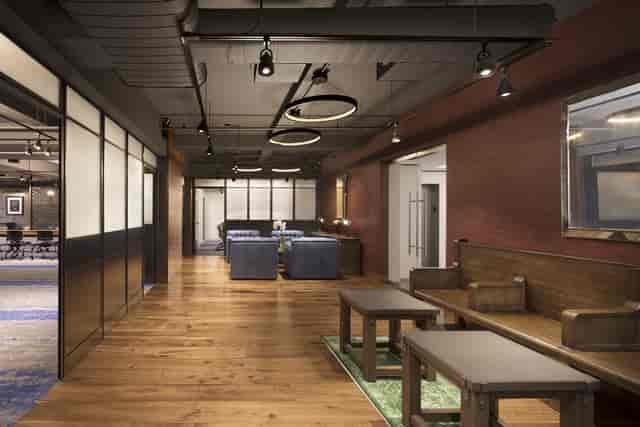 Modern meeting space at The Helm, Ivy Terrace, ideal for networking and gatherings.