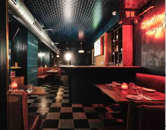 Chick N Sours: modern venue with cozy seating for intimate gatherings and events.
