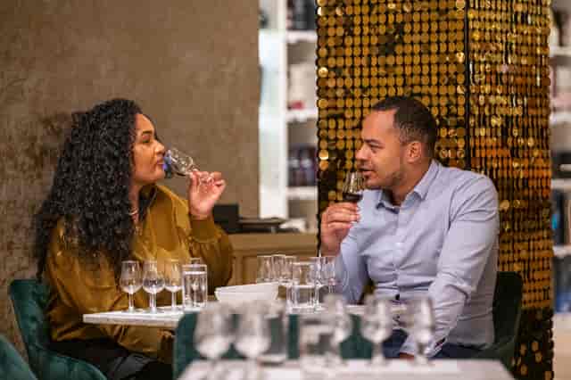 Elegant Fourth Floor Bar in Harvey Nichols Leeds, ideal for wine tastings and intimate dinners.