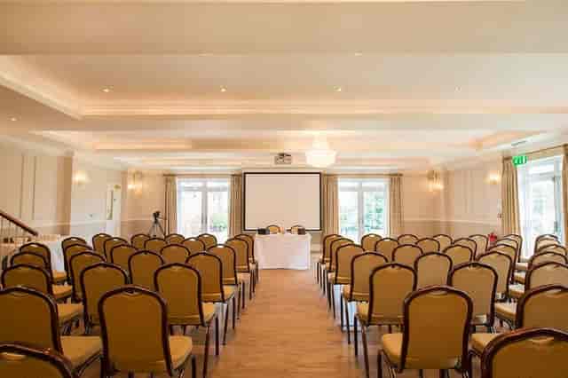 Beaulieu Inn meeting space with arranged chairs, ideal for conferences and workshops.