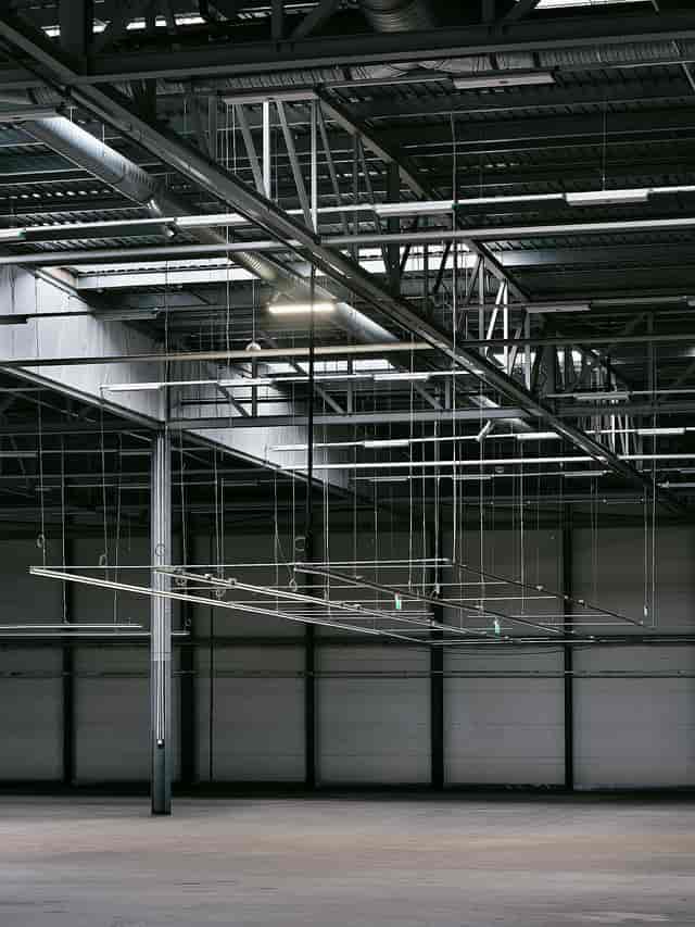 Industrial venue with high ceilings for versatile events at Drumsheds.