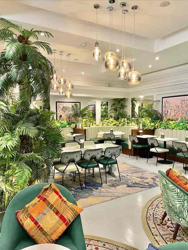 Stylish event space with lush greenery for corporate gatherings in The Terrace Knightsbridge.