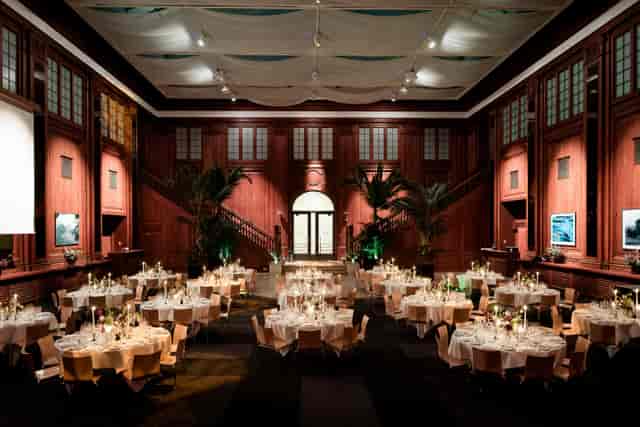 Elegant banquet hall at Axelborg, ideal for weddings and corporate events.